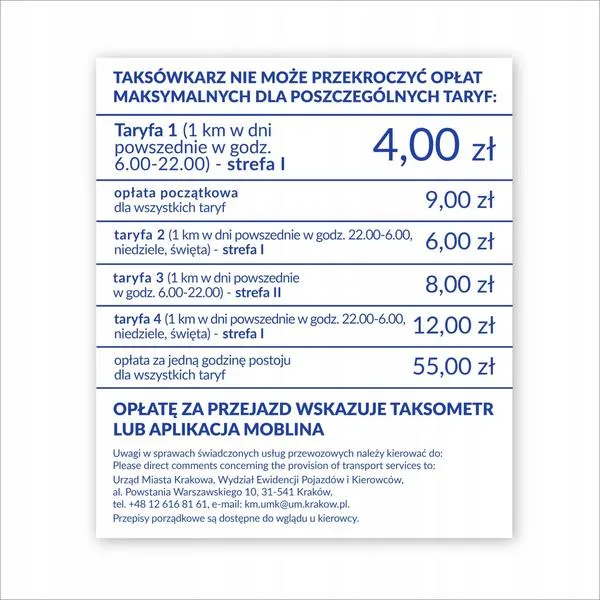 Cennik usług Bolta