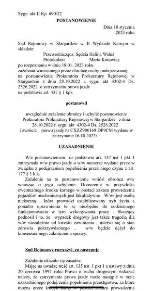 Procedura odwoławcza